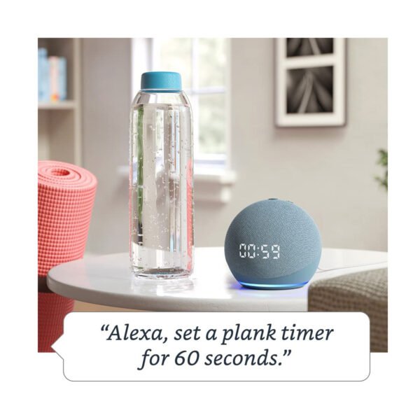 Echo Dot (4ta Generación) | Parlante inteligente con reloj y Alexa - Imagen 4