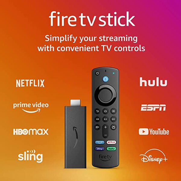 Fire TV Stick con Alexa (incluye controles de TV), Dispositivo de streaming en HD