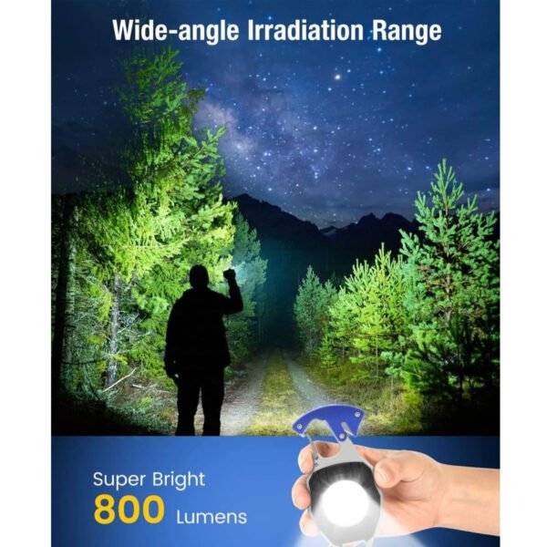 Linterna llavero LED multifuncional recargable resistente al agua y para todo tipo de actividades - Imagen 3