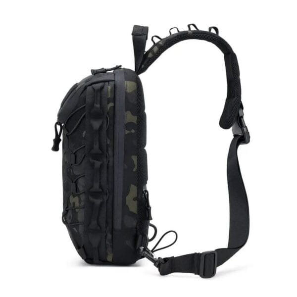Bolso cruzado táctico para hombre, bolso de pecho ligero impermeable para equitación, deportes, ocio, bolsa de hombro - Imagen 2