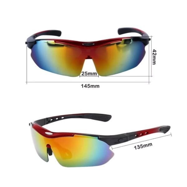 Gafas de sol SILVER KNIGHT Polarizadas deportivas intercambiables 5 lentes con vision nocturna - Imagen 3